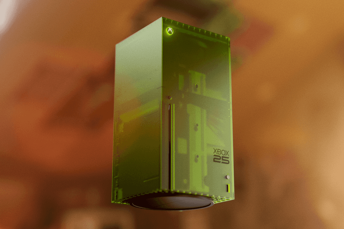 An official product image of the XBOX Series X25 limited edition console