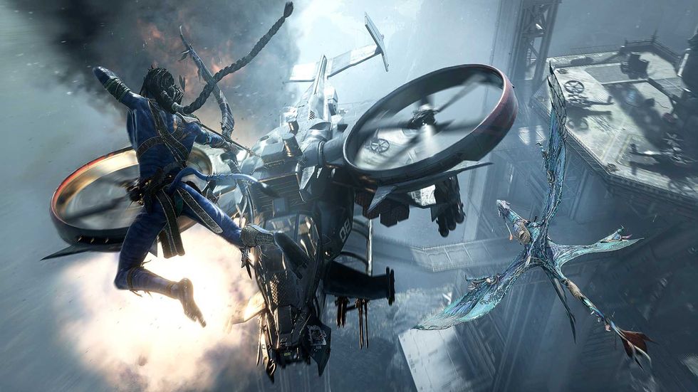 An official screenshot from Avatar: Frontiers of Pandora From the Ashes DLC