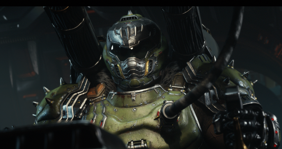 An official screenshot from DOOM The Dark Ages