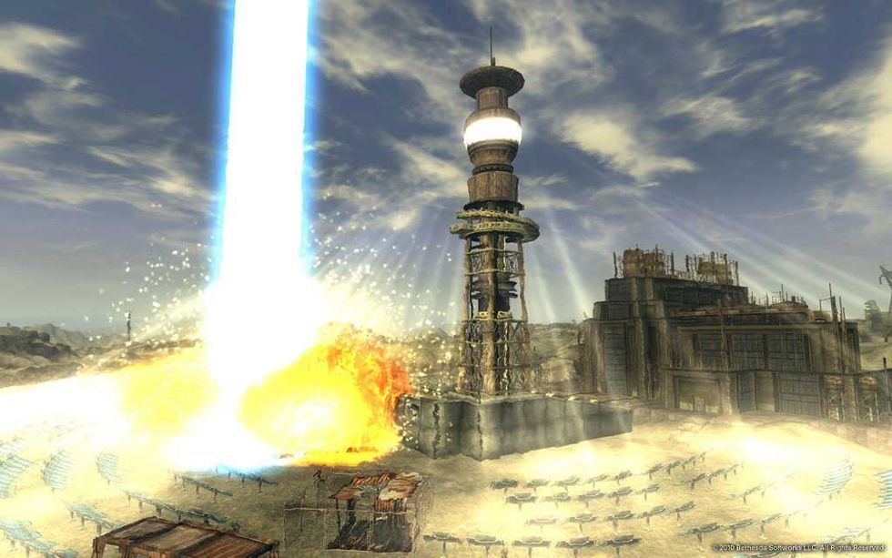 An official screenshot from Fallout: New Vegas