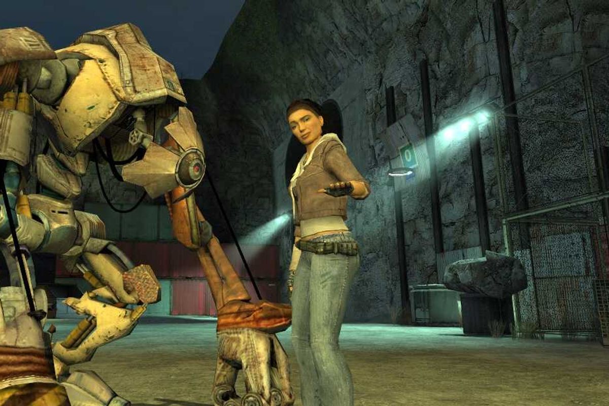 An official screenshot from Half-Life 2