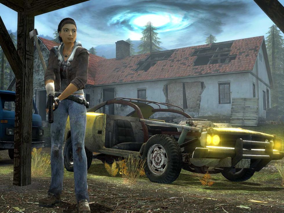 An official screenshot from Half-Life 2