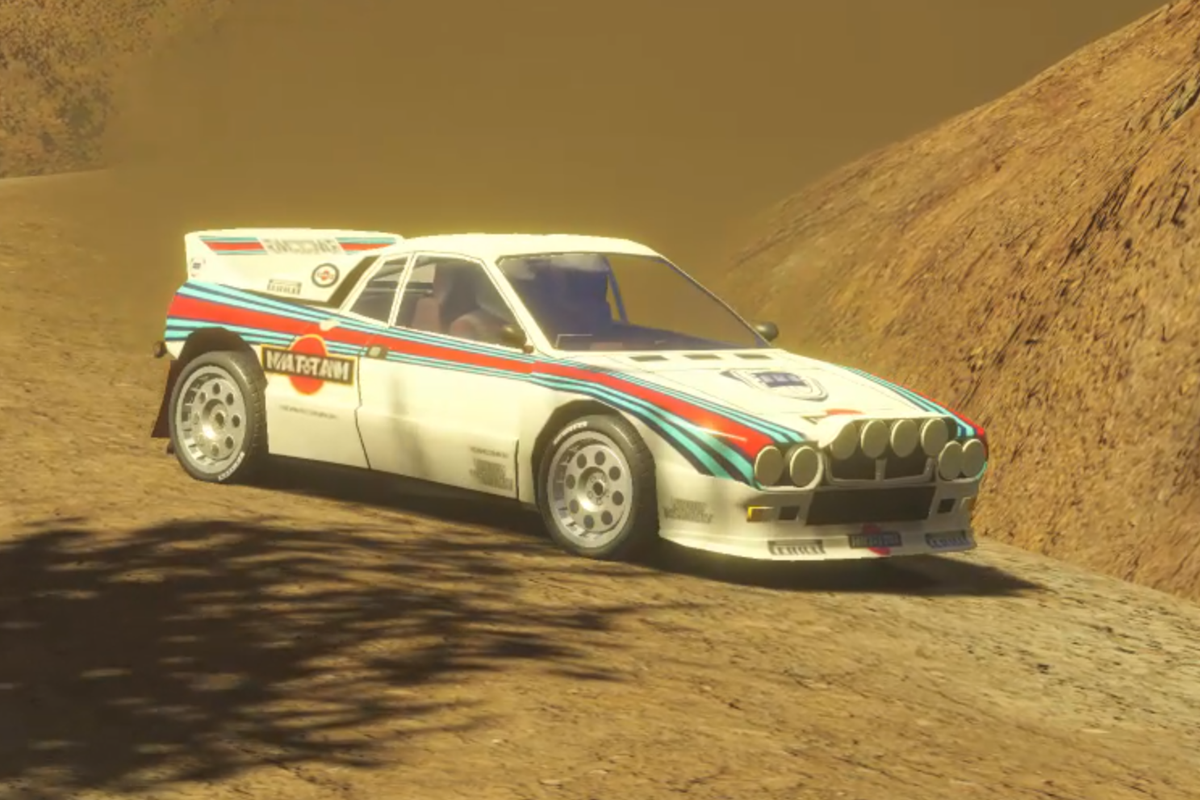 An official screenshot from Rally Arcade Classics