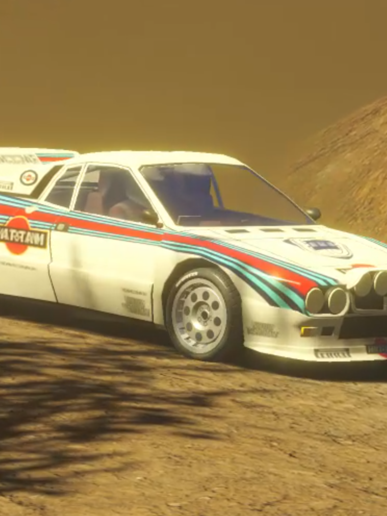 An official screenshot from Rally Arcade Classics