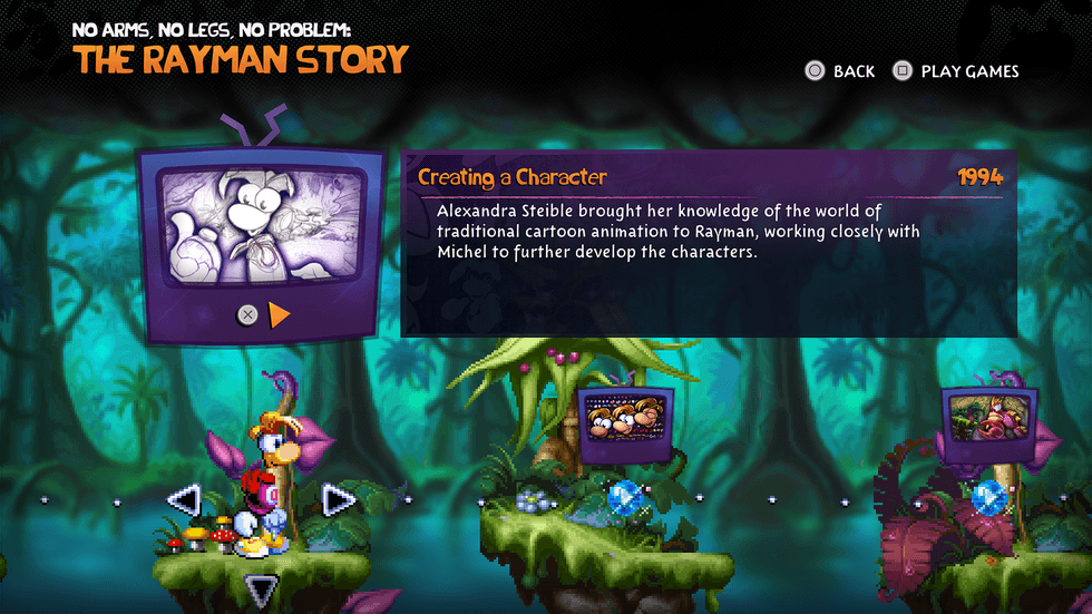 An official screenshot from Rayman 30th Anniversary Edition