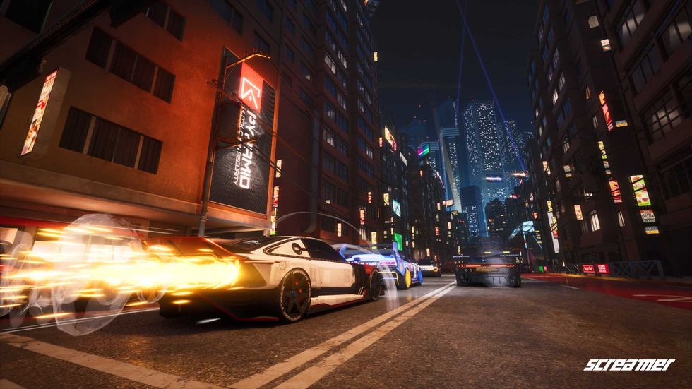 An official screenshot from Screamer