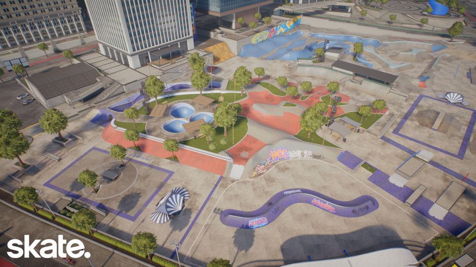 An official screenshot from skate