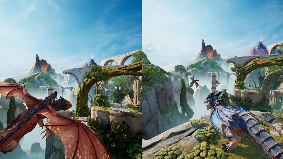 An official screenshot from Split Fiction