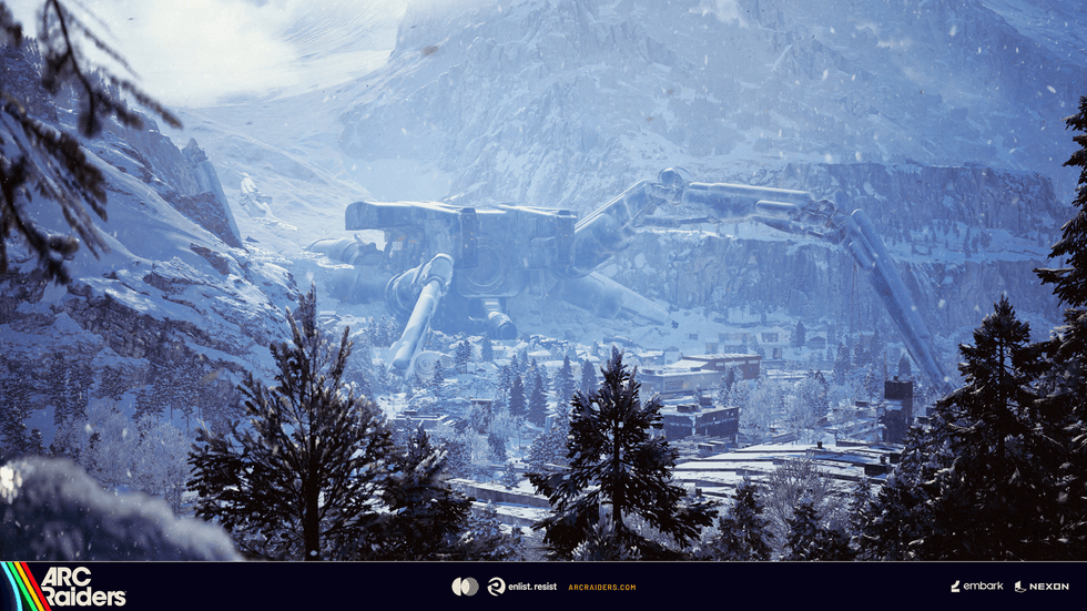 An official screenshot from the ARC Raiders Frozen Trail update