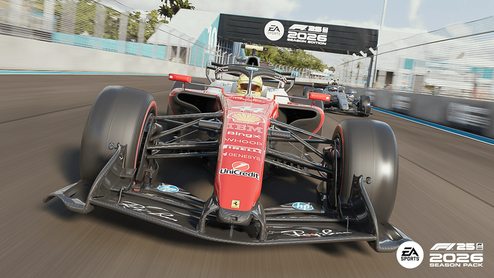 An official screenshot from the EA Sports F1 25 2026 Season Pack