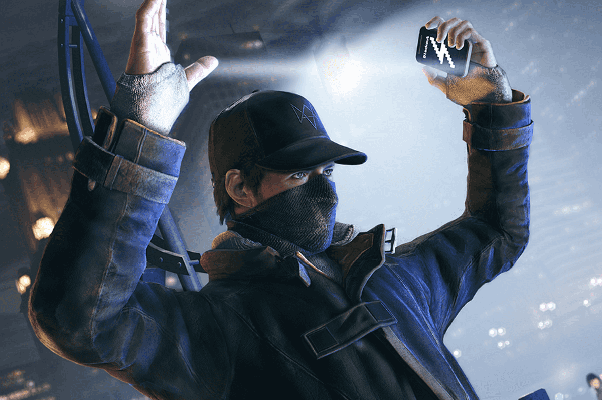 An official screenshot of Aiden Pearce in Watch Dogs