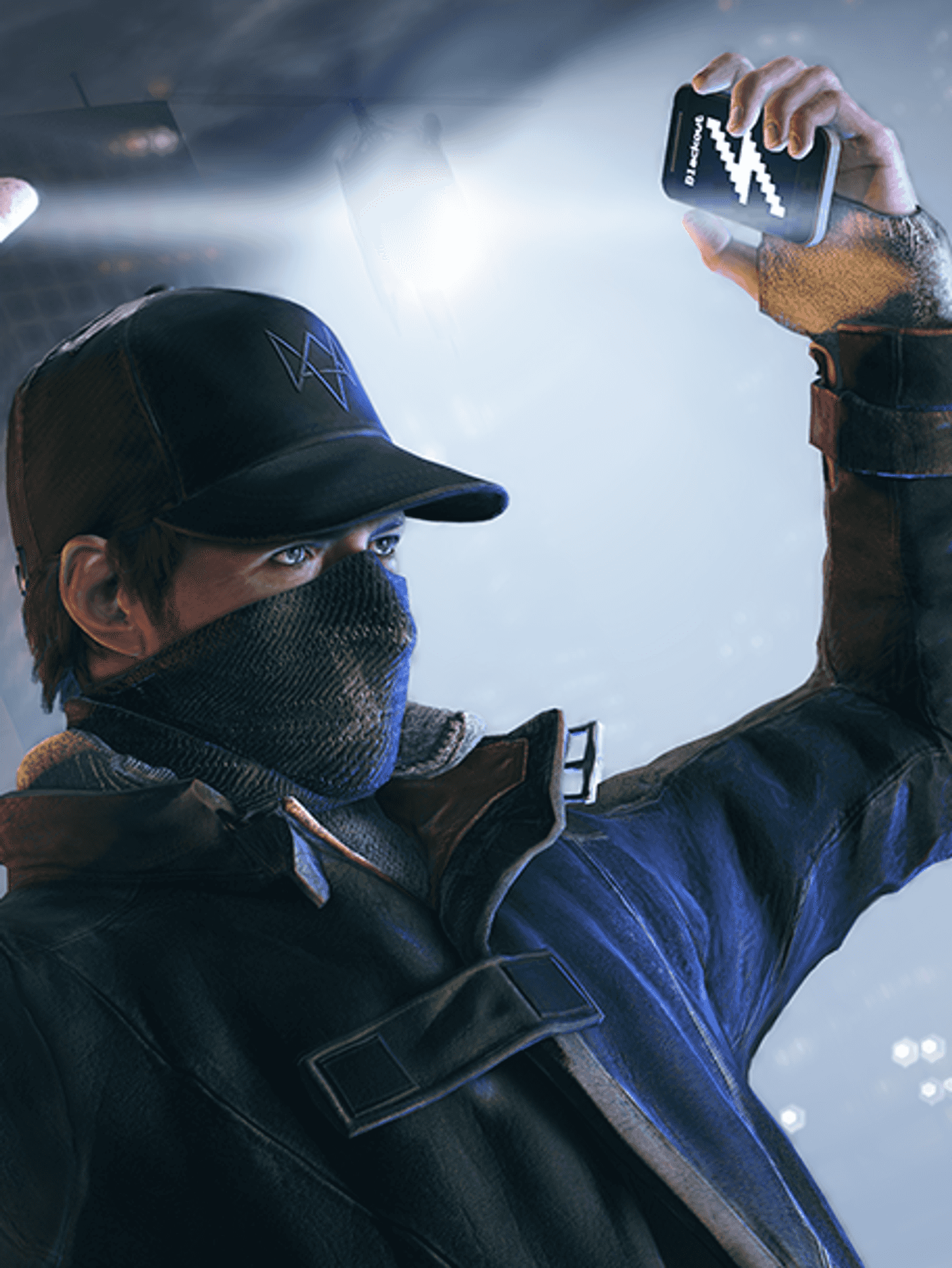 An official screenshot of Aiden Pearce in Watch Dogs