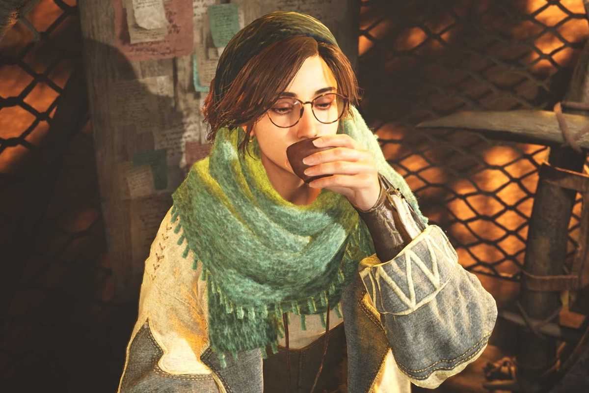 An official screenshot of Alma in Monster Hunter Wilds