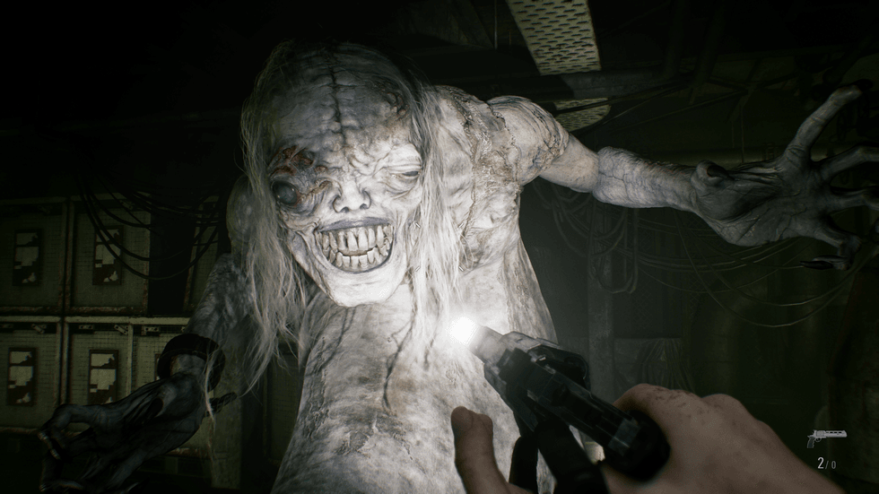 An official screenshot of an infected enemy in Resident Evil Requiem