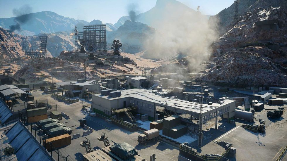 An official screenshot of Area 51 from Battlefield 6 Season 5