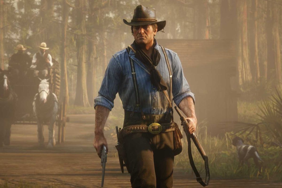 An official screenshot of Arthur Morgan in Red Dead Redemption 2