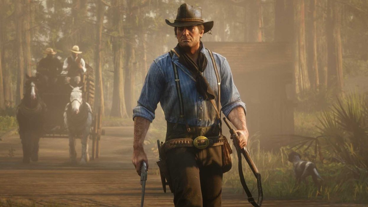 An official screenshot of Arthur Morgan in Red Dead Redemption 2