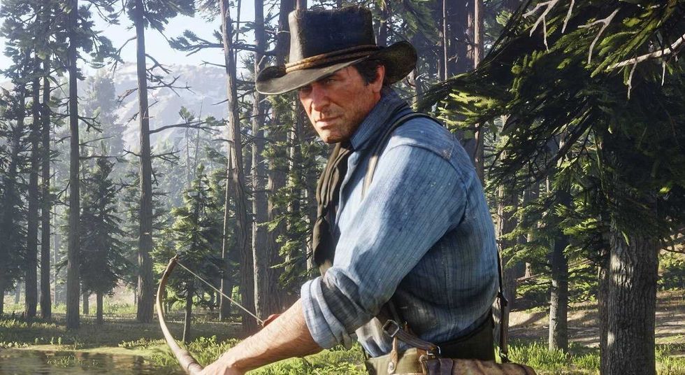 An official screenshot of Arthur Morgan in Red Dead Redemption 2