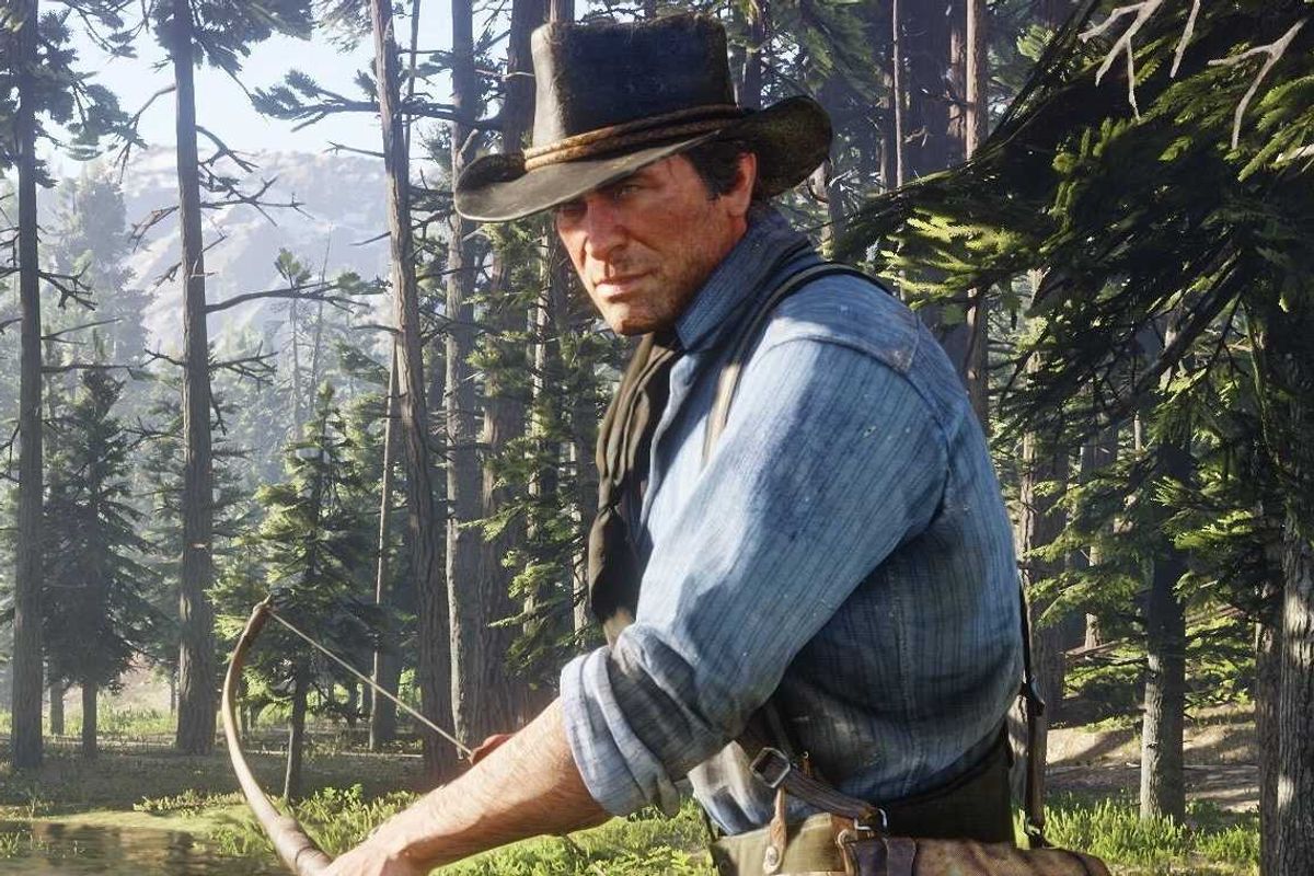 An official screenshot of Arthur Morgan in Red Dead Redemption 2