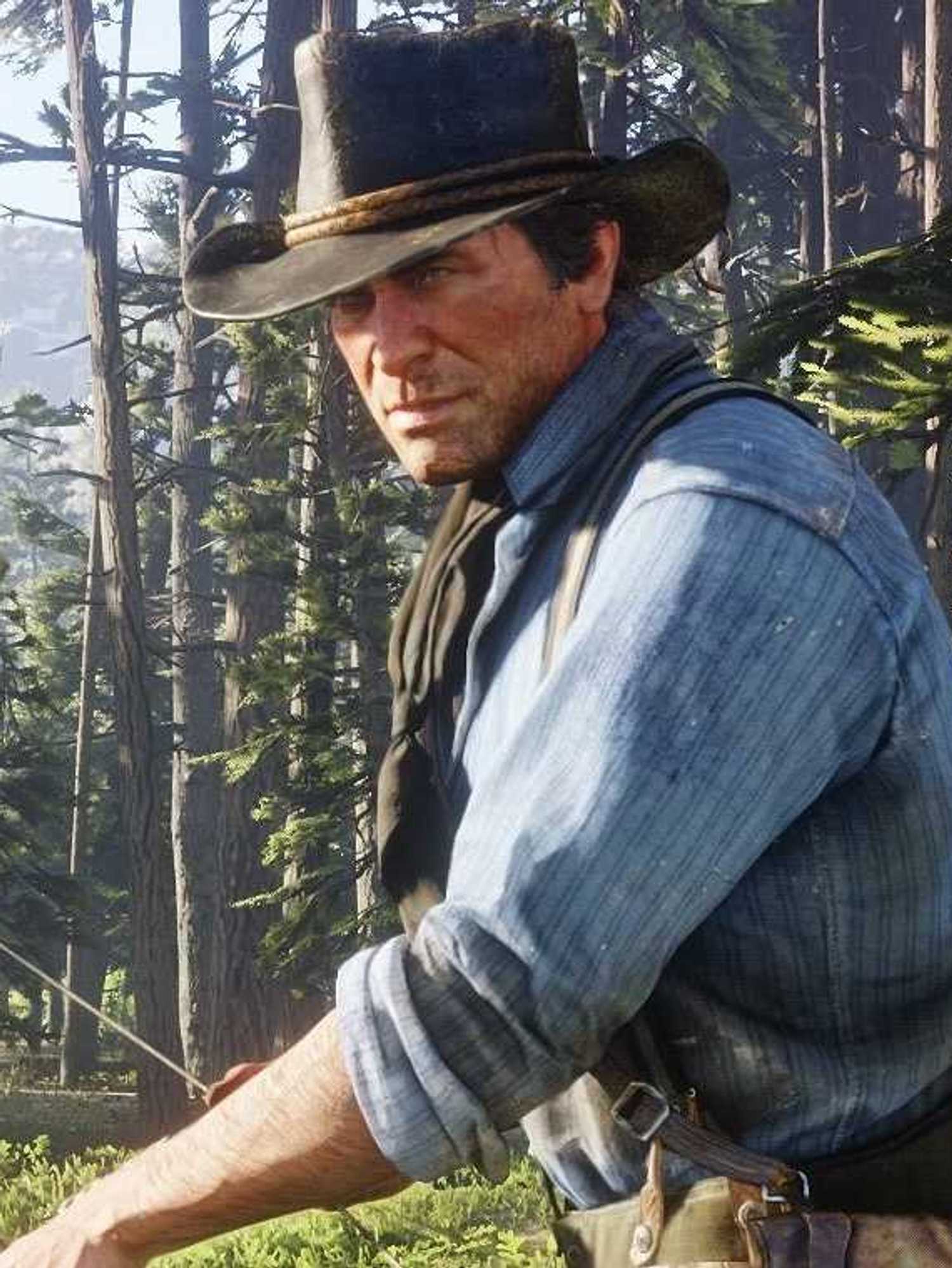 An official screenshot of Arthur Morgan in Red Dead Redemption 2