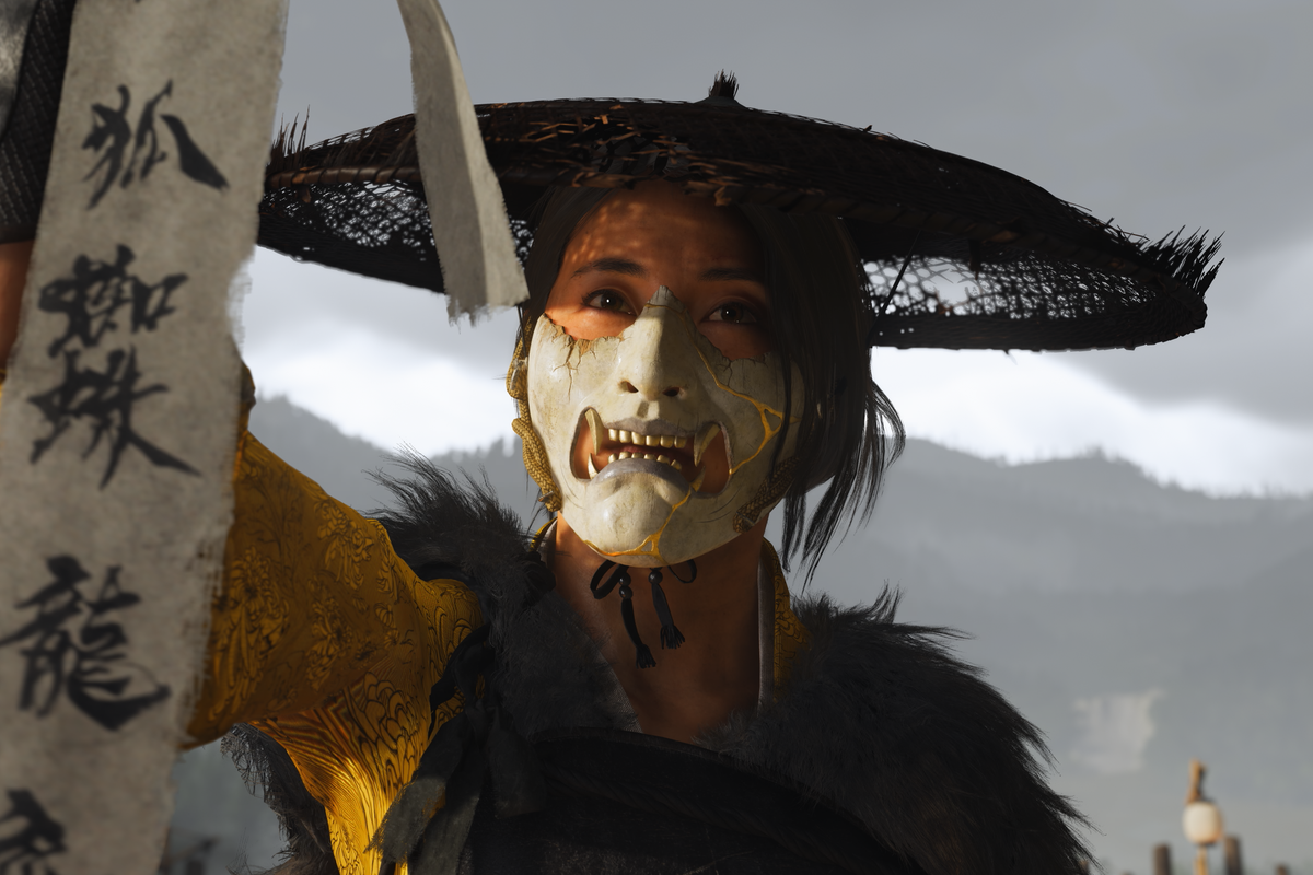 An official screenshot of Atsu in Ghost of Yotei.