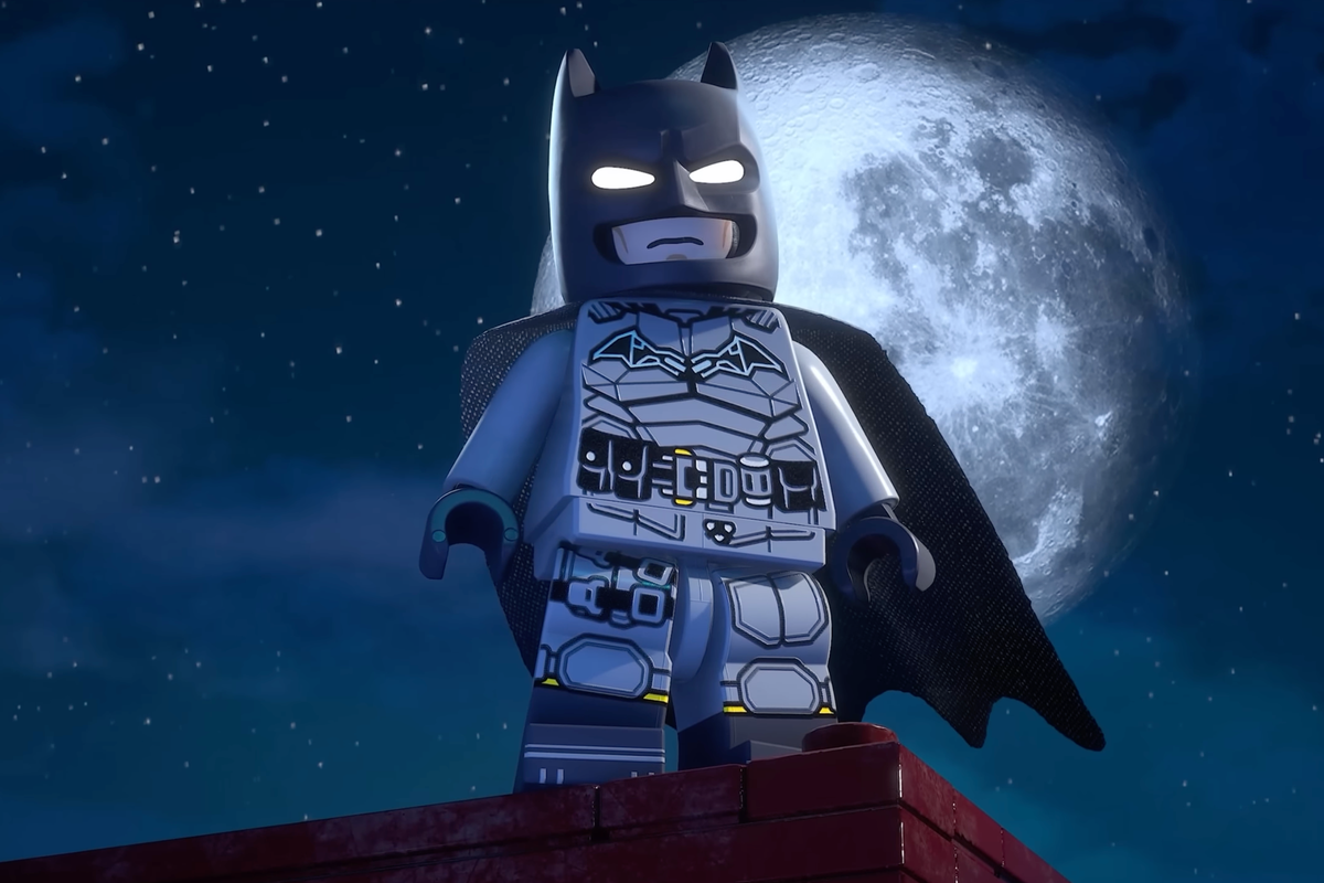 An official screenshot of Batman in LEGO Batman Legacy of the Dark Knight