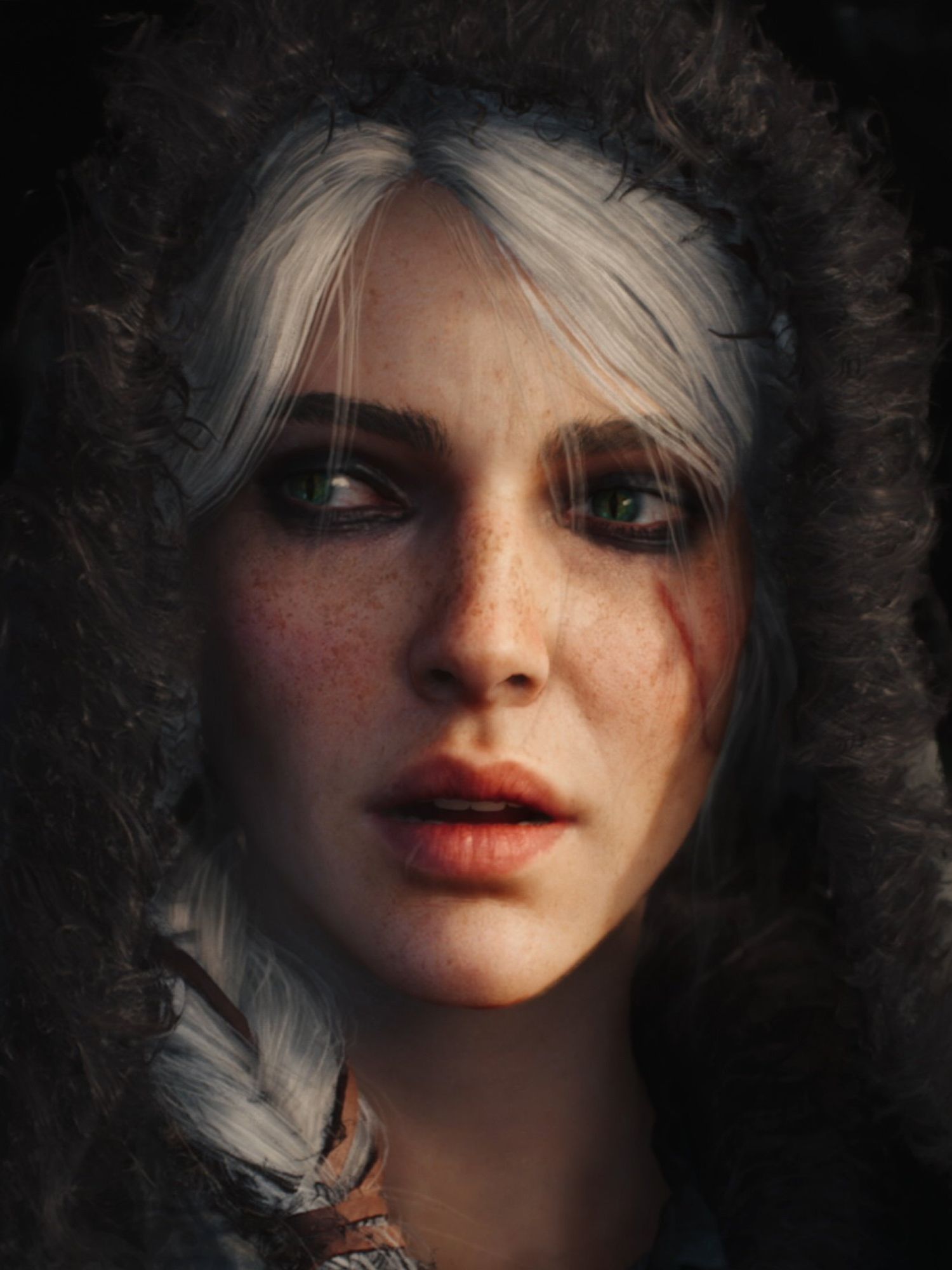 An official screenshot of Ciri from CD Projekt Red's The Witcher 4 tech demo at State of Unreal