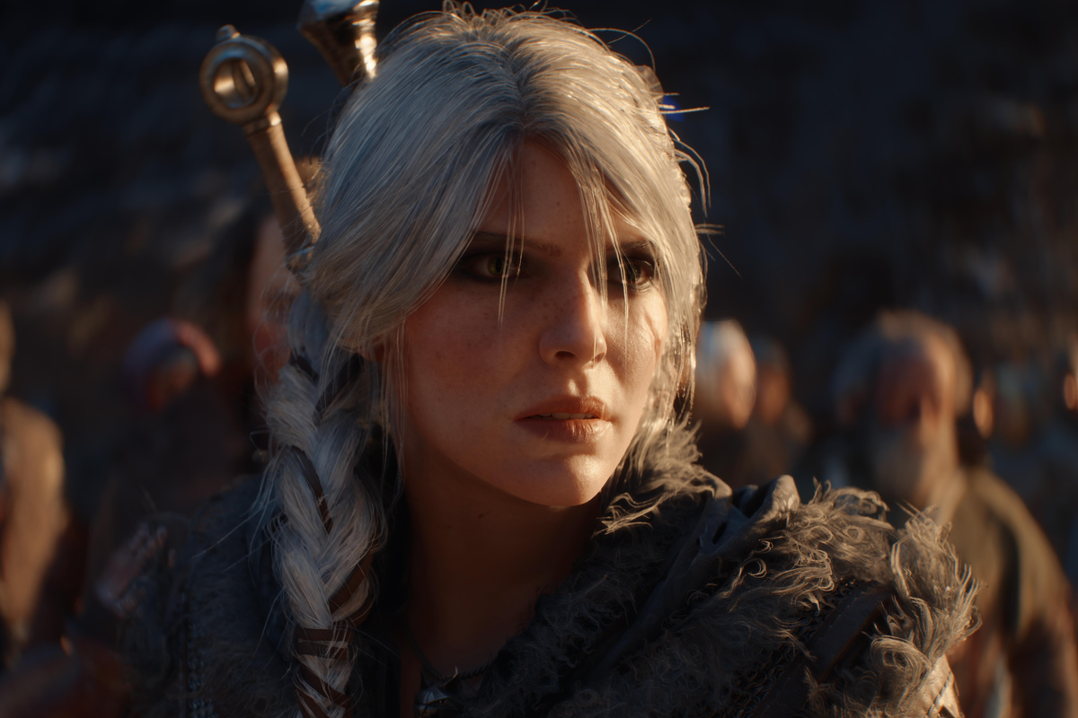 An official screenshot of Ciri in The Wither 4