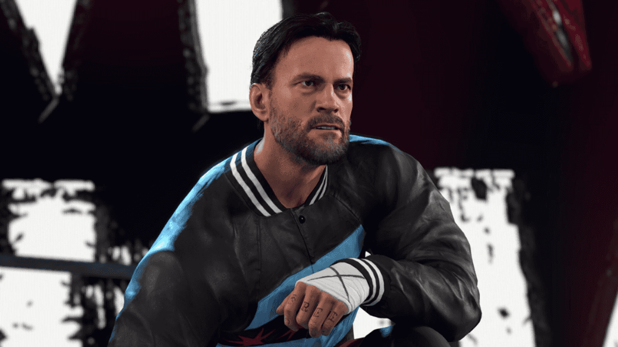 An official screenshot of CM Punk in WWE 2K26