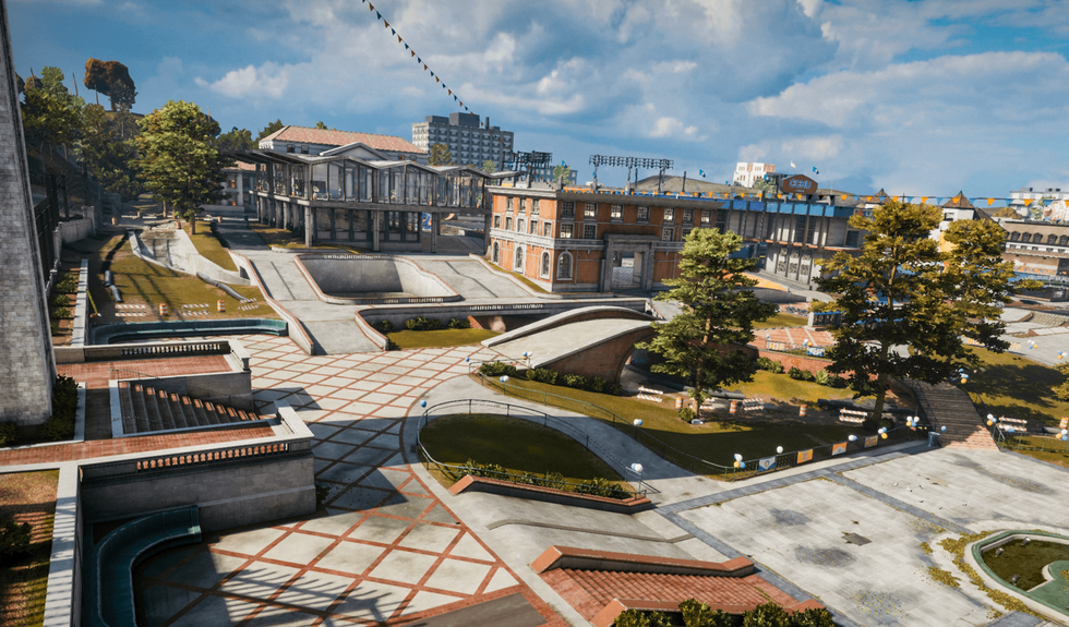 An official screenshot of College in Tony Hawk's Pro Skater 3+4