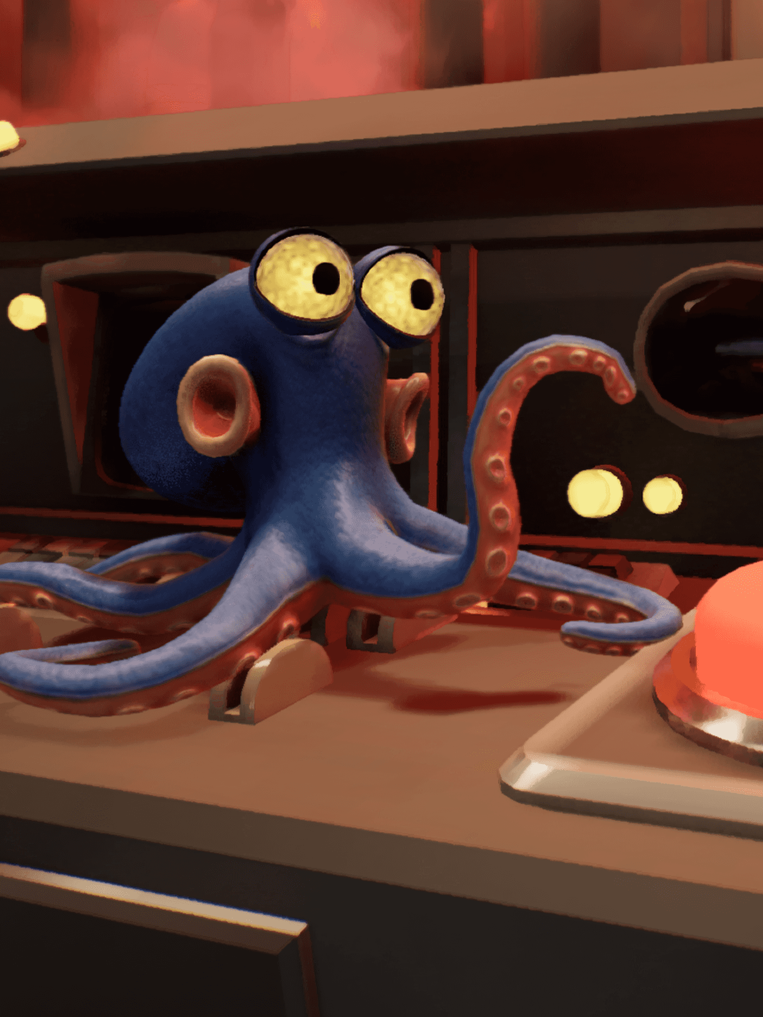 An official screenshot of Darwin the octopus in Darwin's Paradox!