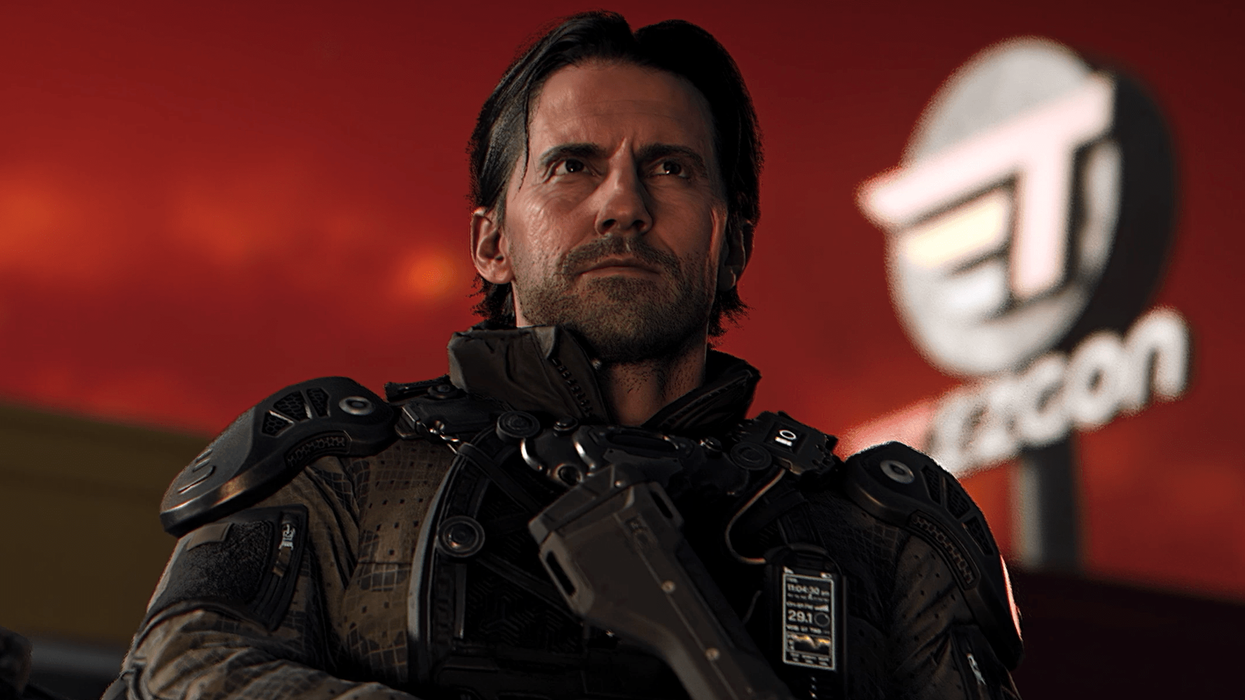 An official screenshot of David Mason in the Call of Duty Black Ops 7 campaign