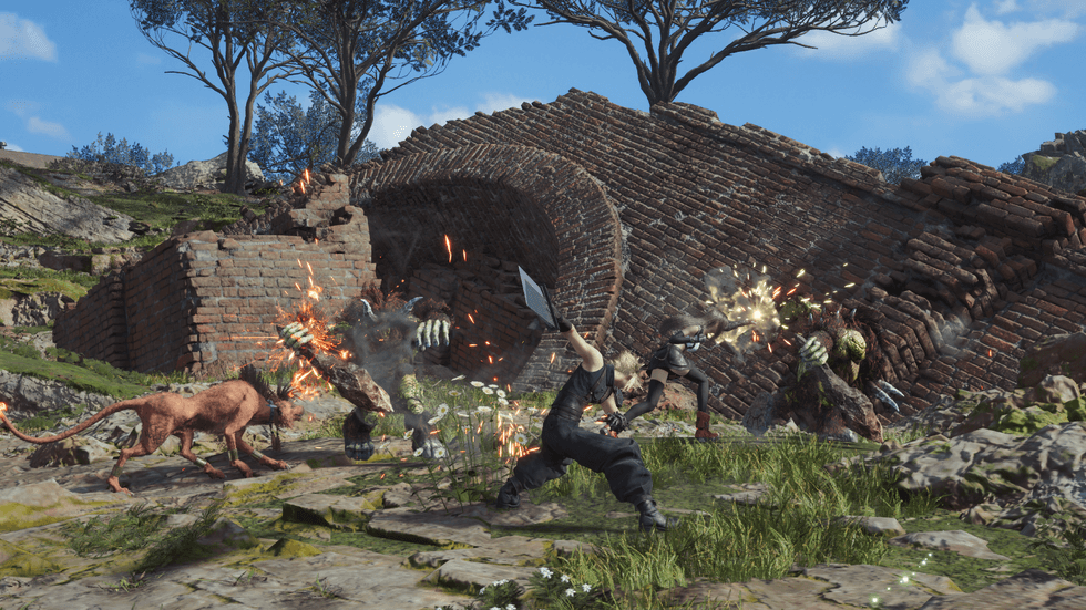 An official screenshot of Final Fantasy VII Rebirth running on Nintendo Switch 2