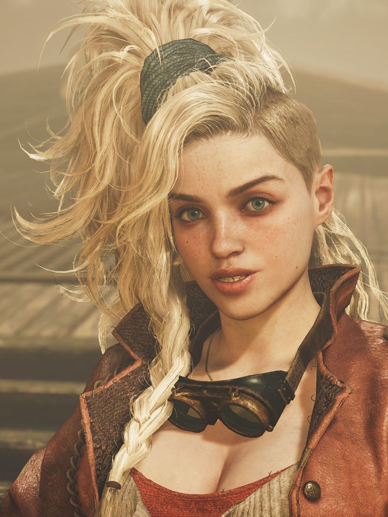 An official screenshot of Gemma from Monster Hunter Wilds