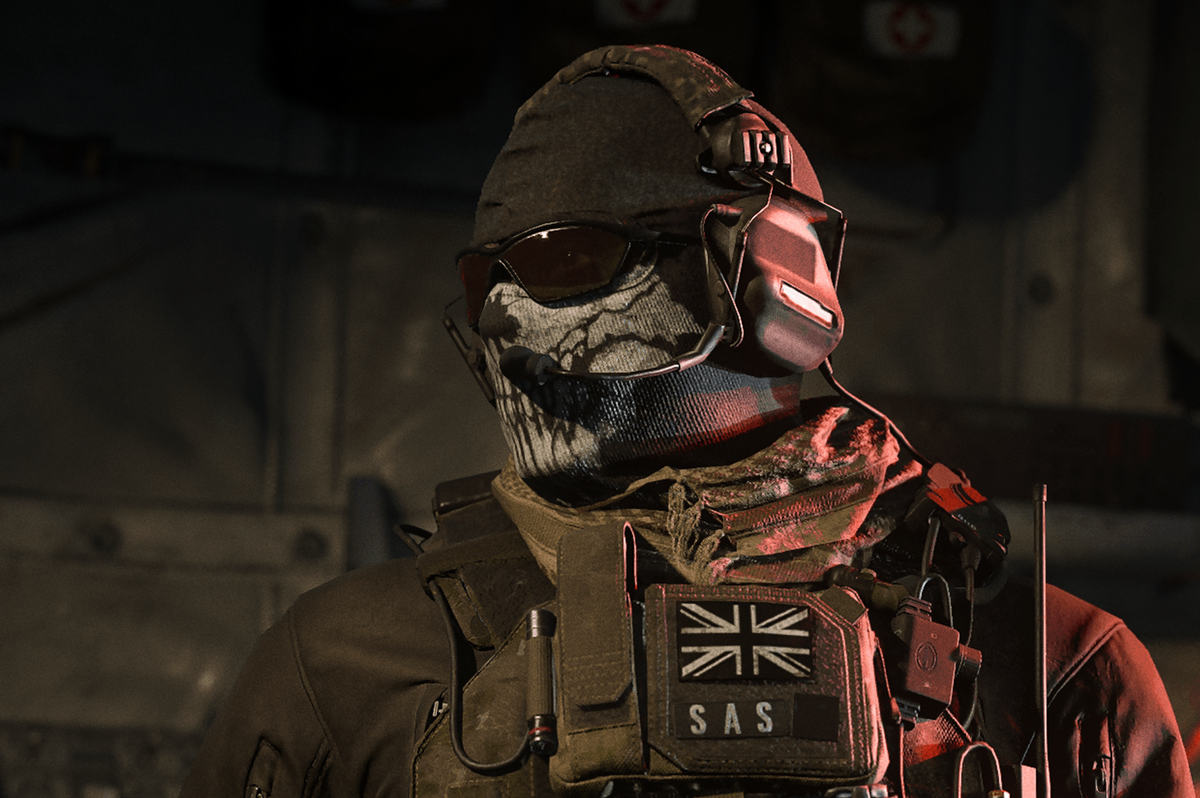 An official screenshot of Ghost in Call of Duty Modern Warfare 3