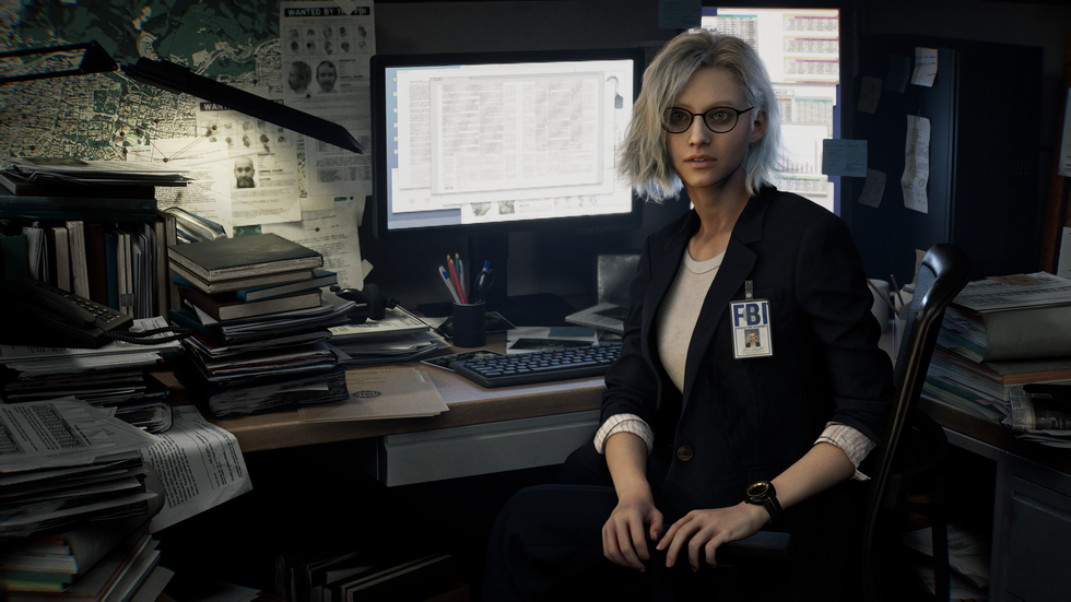 An official screenshot of Grace Ashcroft in Resident Evil Requiem