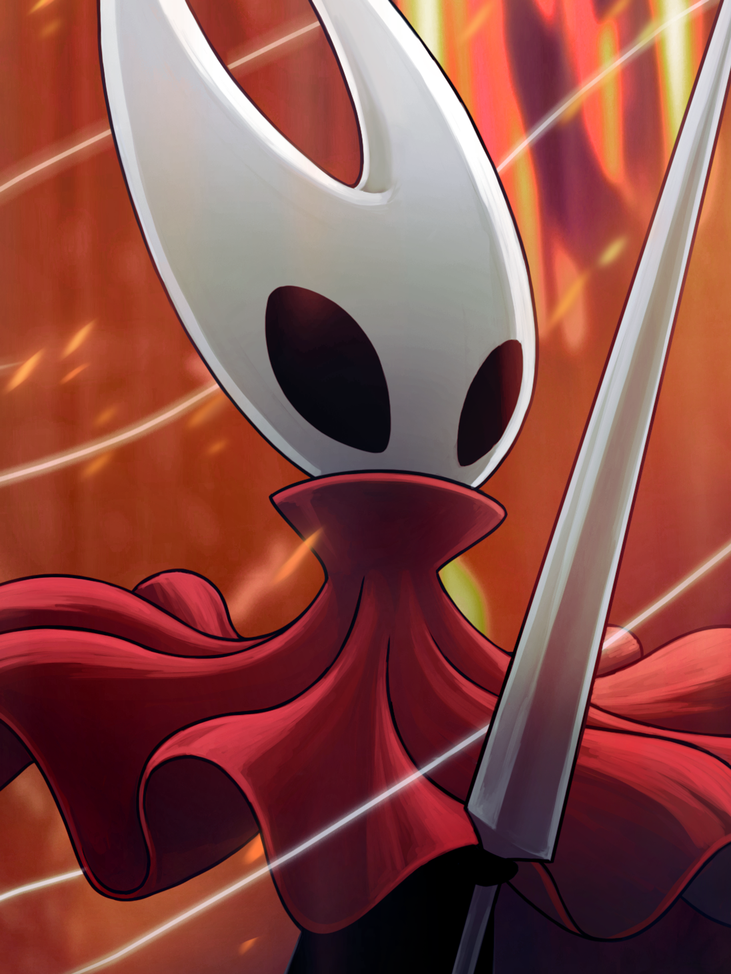 An official screenshot of Hornet in Hollow Knight Silksong