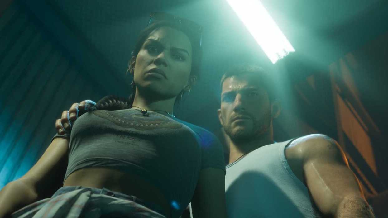 An official screenshot of Jason and Lucia from GTA 6​