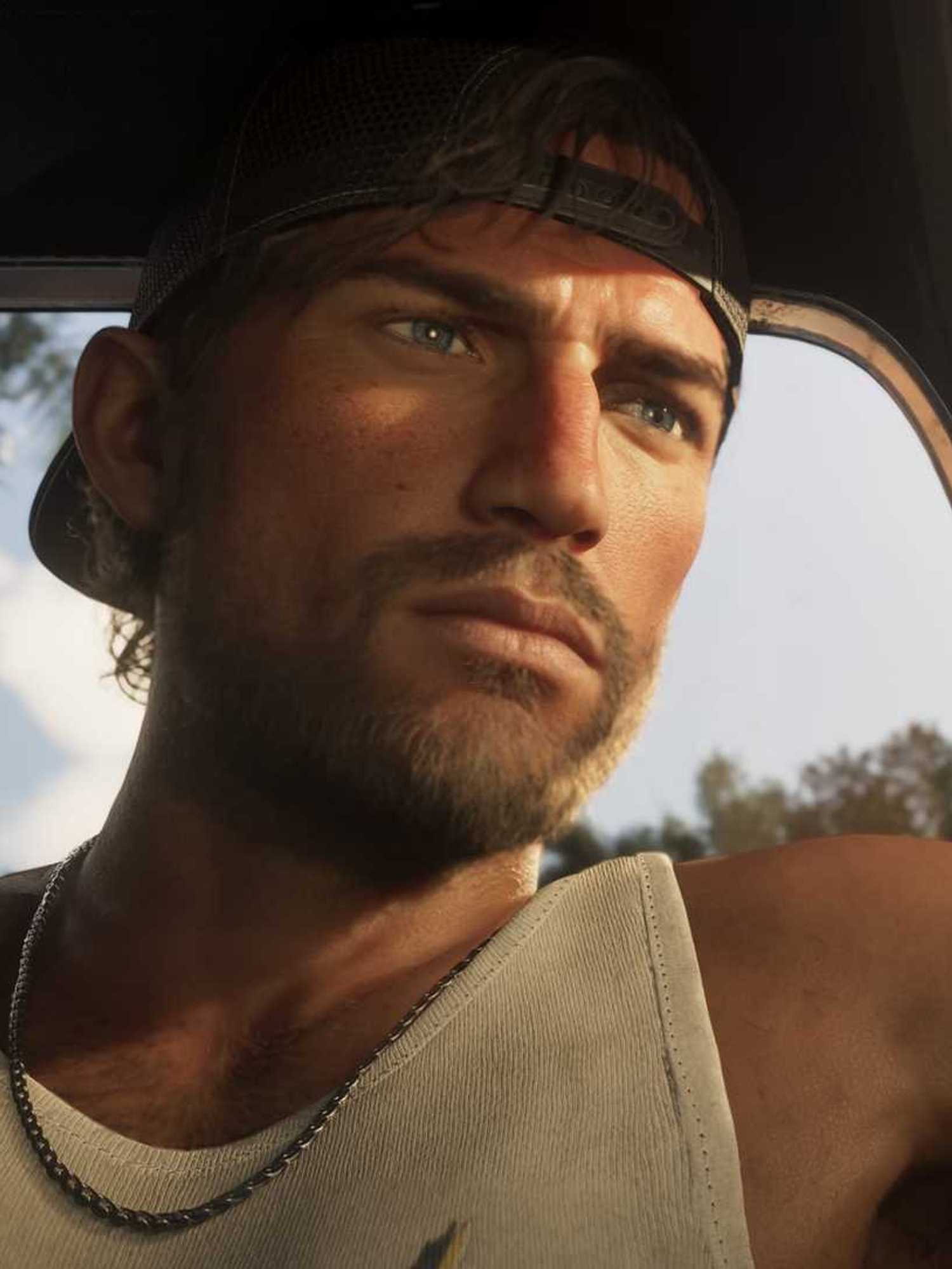 An official screenshot of Jason Duval in GTA 6