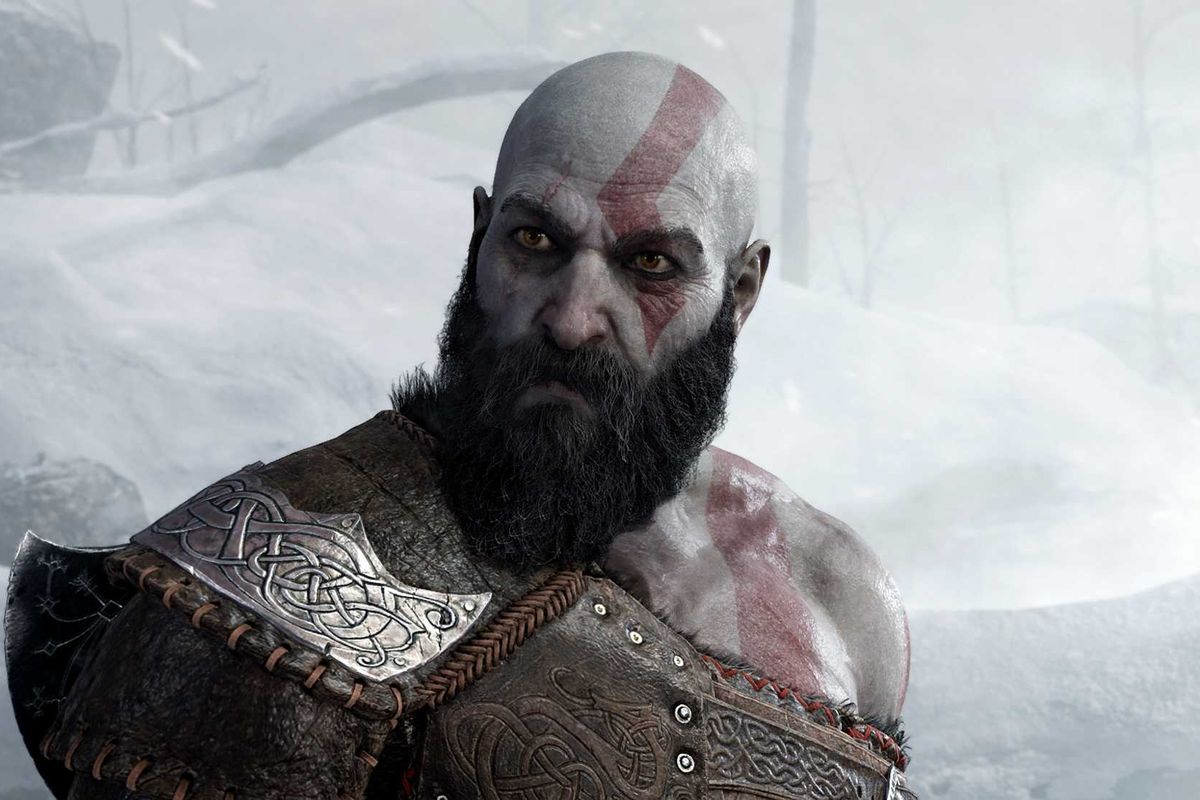 An official screenshot of Kratos from God of War Ragnarok
