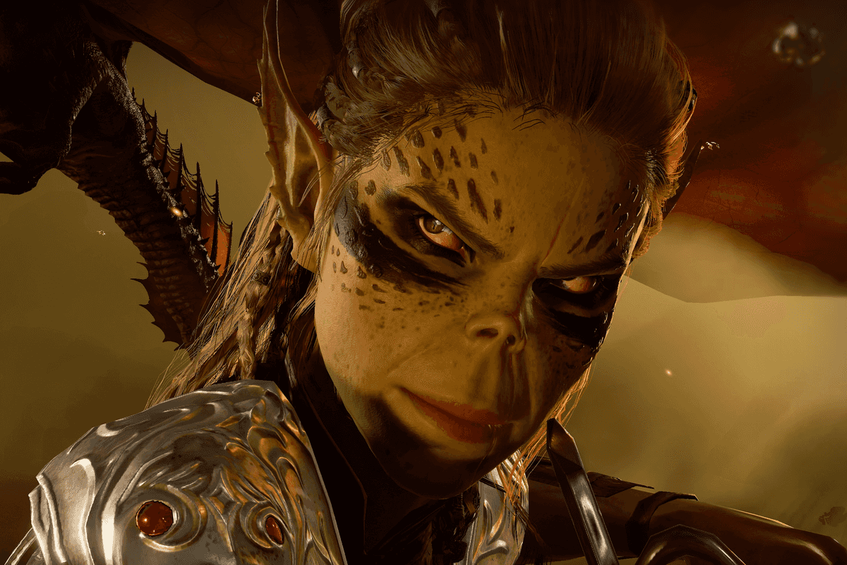 An official screenshot of Laezel in Baldur's Gate 3