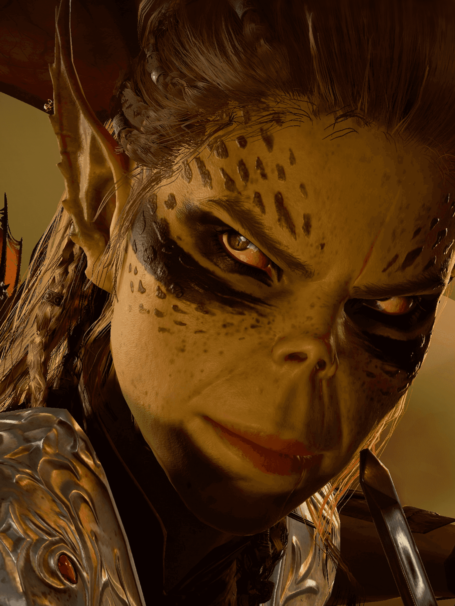 An official screenshot of Laezel in Baldur's Gate 3