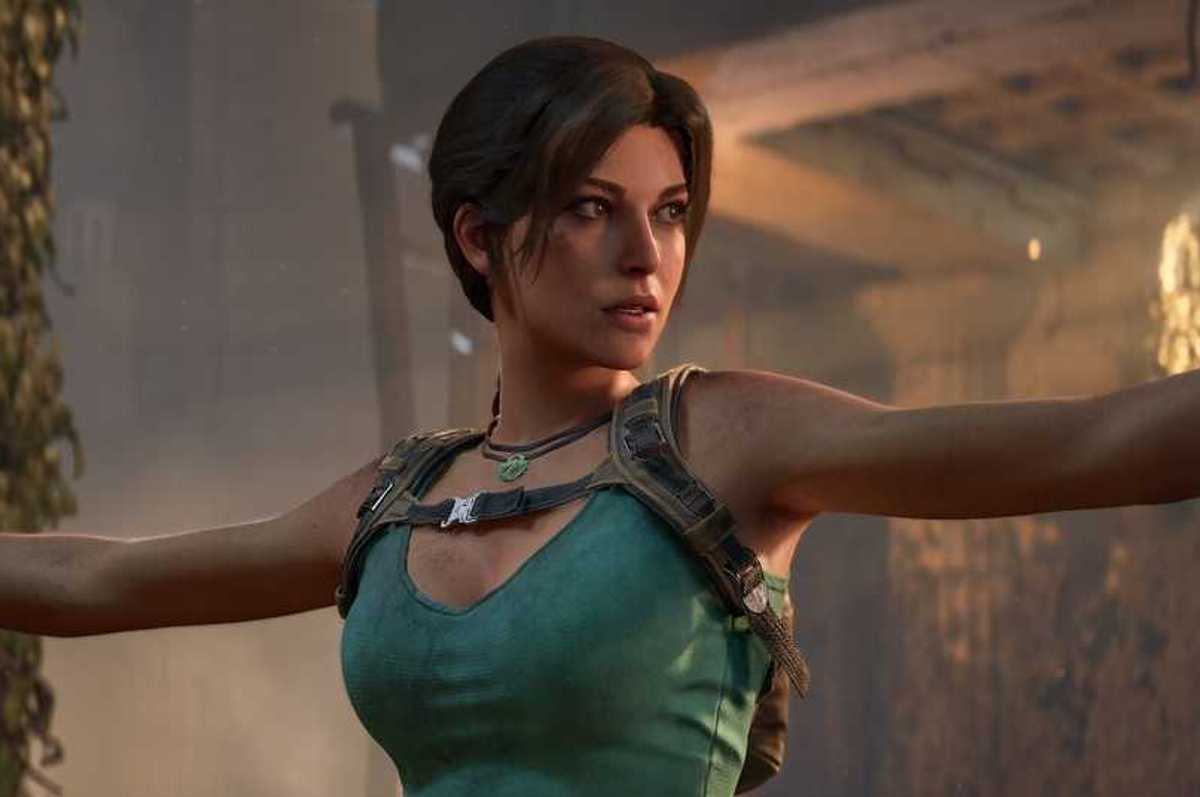 An official screenshot of Lara Croft in Tomb Raider Legacy of Atlantis