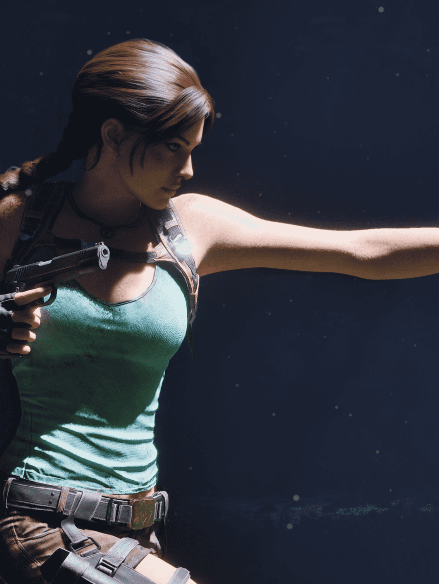 An official screenshot of Lara Croft in Tomb Raider Legacy of Atlantis