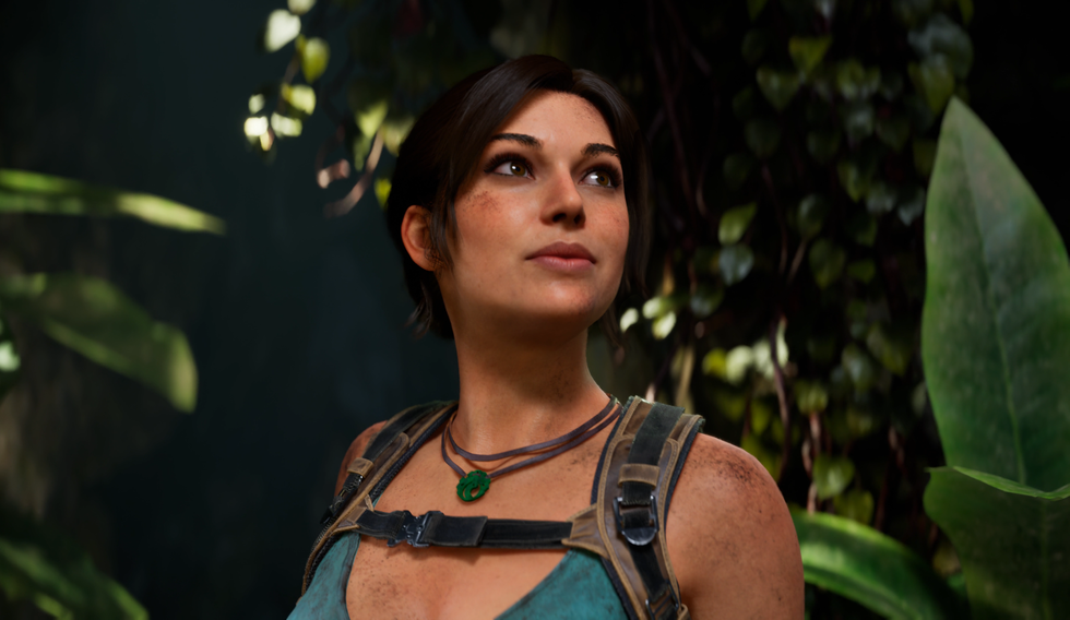 An official screenshot of Lara Croft in Tomb Raider Legacy of Atlantis