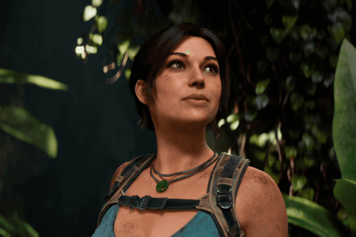 An official screenshot of Lara Croft in Tomb Raider Legacy of Atlantis