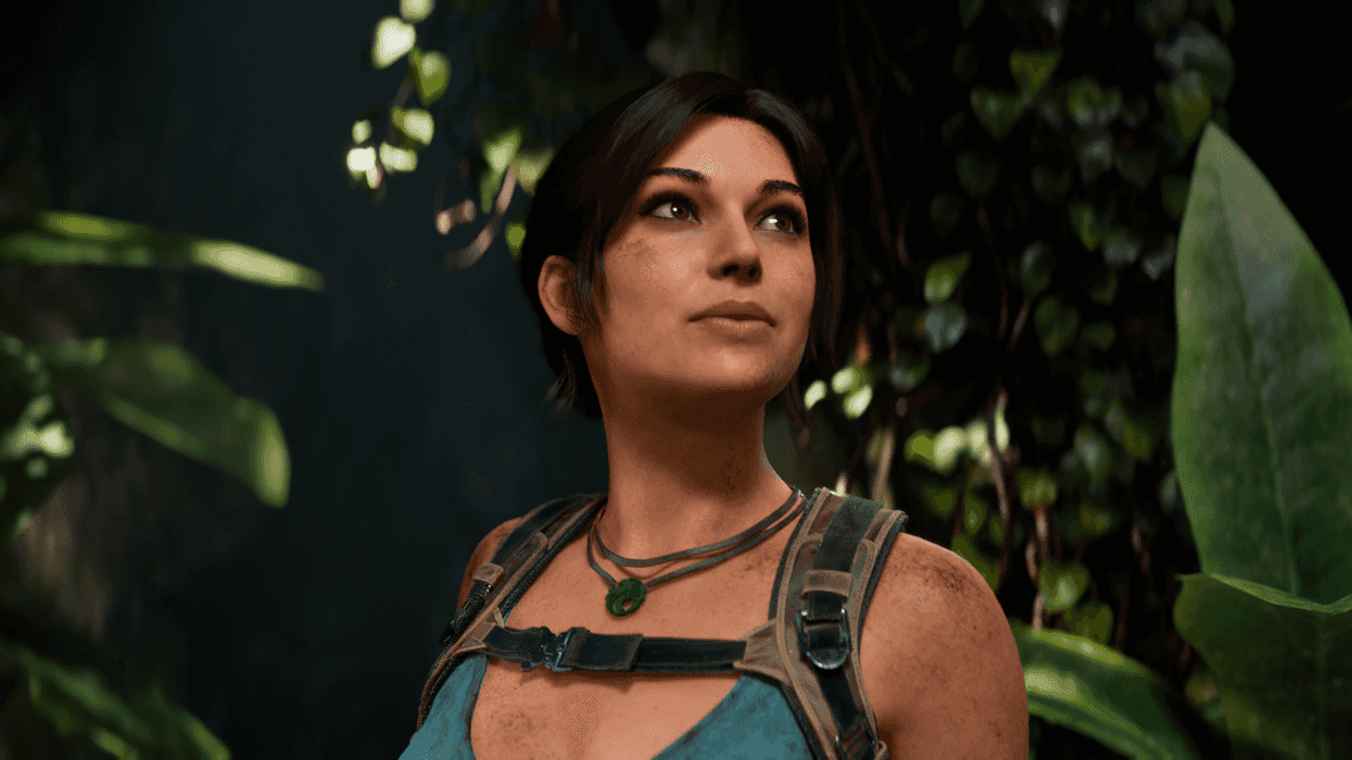 An official screenshot of Lara Croft in Tomb Raider Legacy of Atlantis