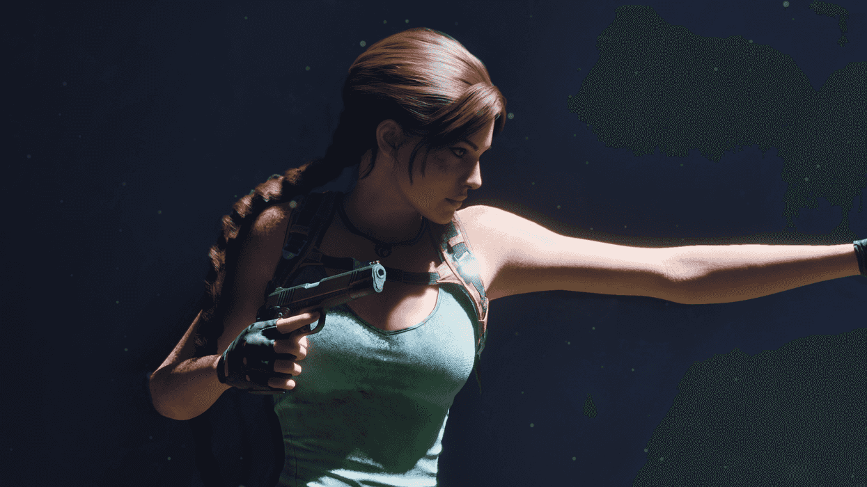 An official screenshot of Lara Croft in Tomb Raider Legacy of Atlantis