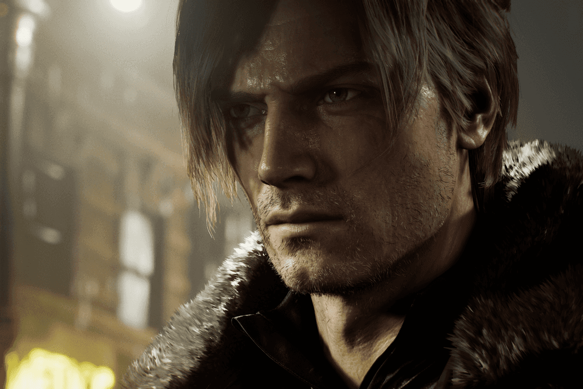 An official screenshot of Leon Kennedy in Resident Evil Requiem
