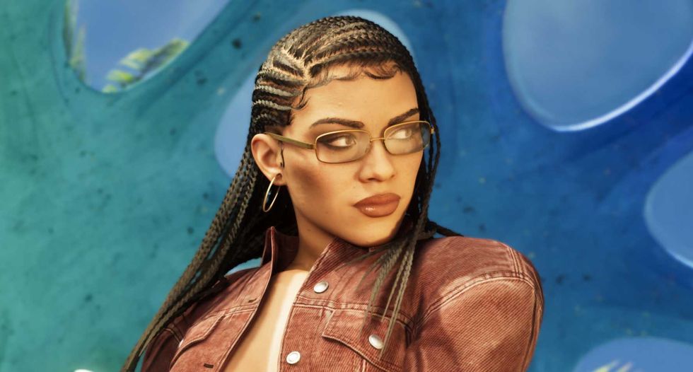 An official screenshot of Lucia Caminos from GTA 6 Ultimate Edition